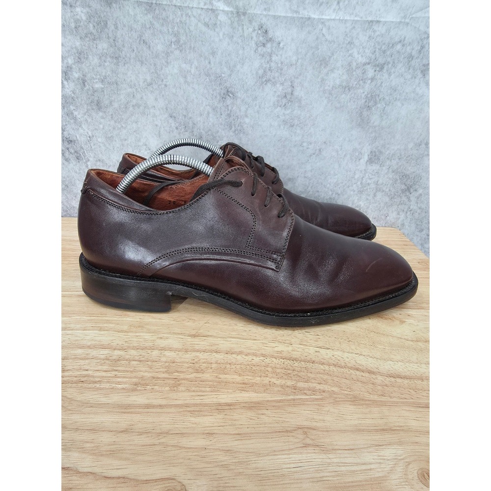 Johnston & Murphy Derby Shoes Mens 9.5 M Brown Leather Oxford Dress Timeless